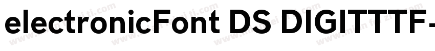 electronicFont DS DIGITTTF字体转换